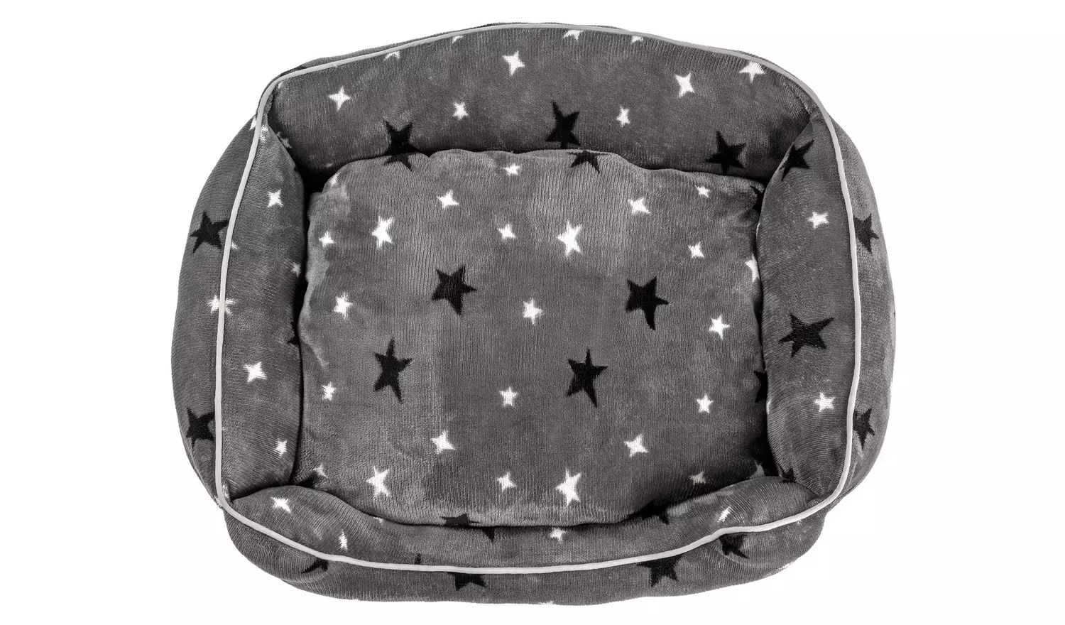 Stars Plush Square Bed - Medium