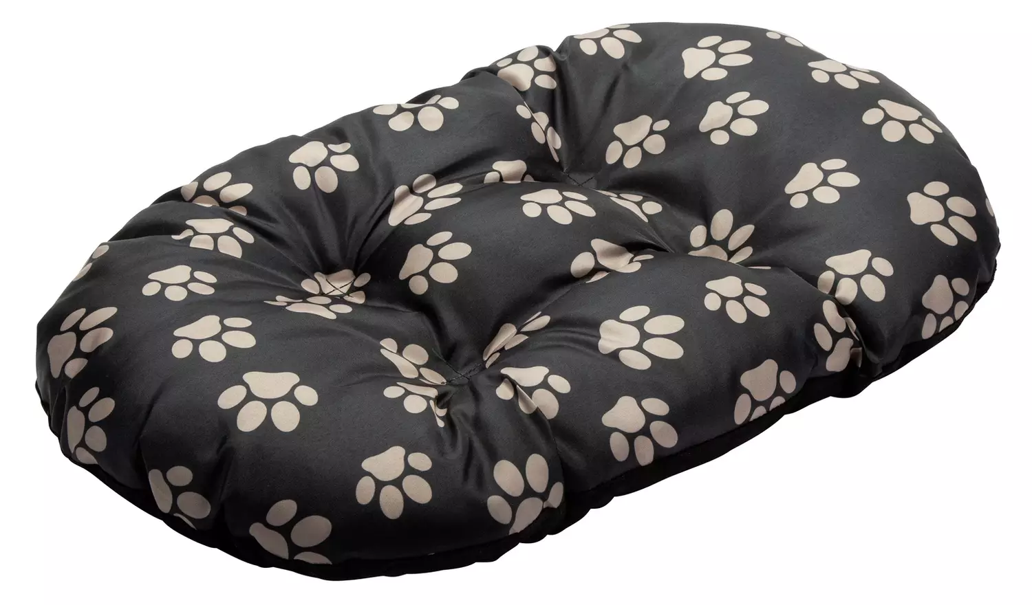 Paw Print Fleece Oval Cushion - Small