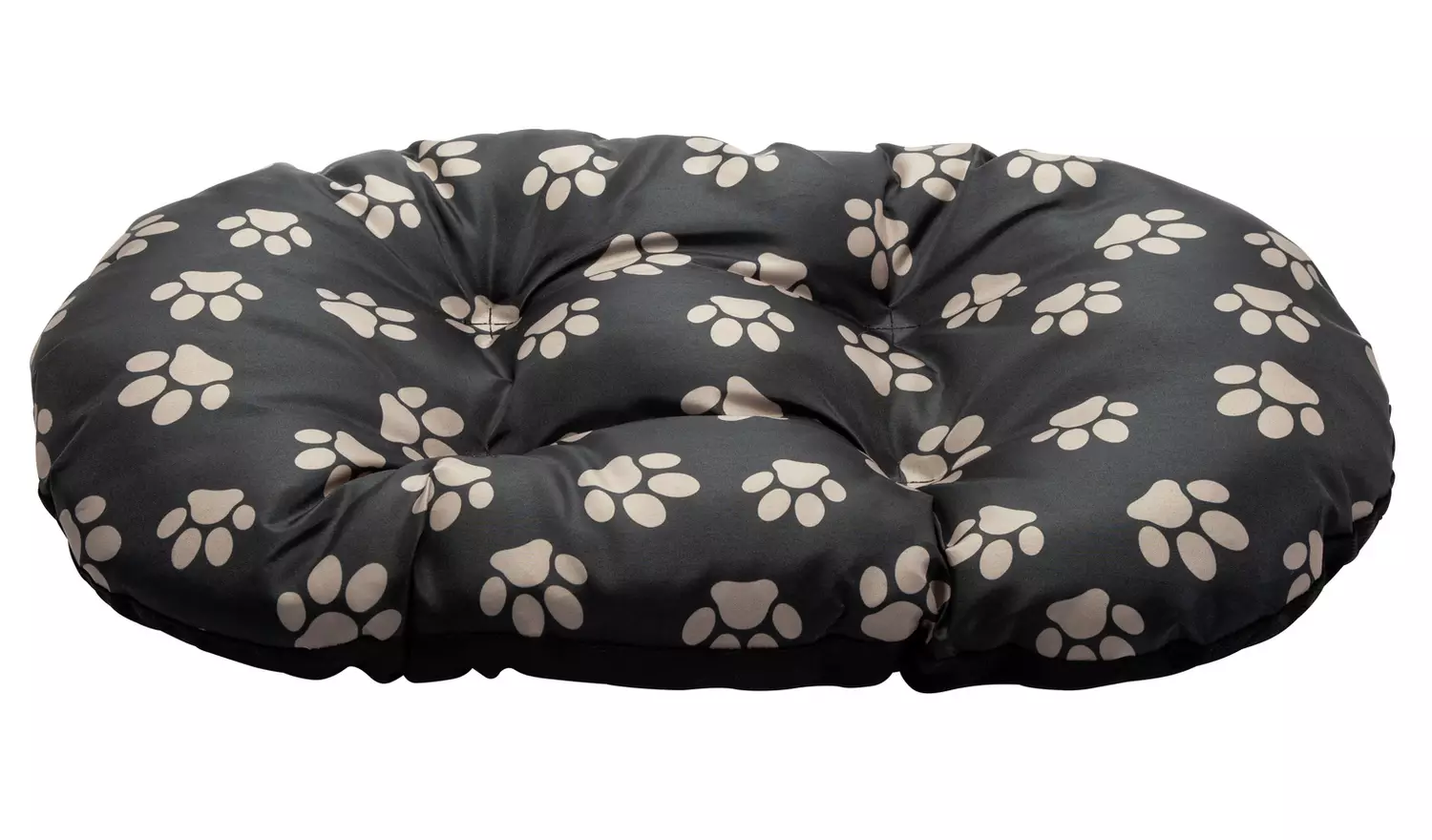 Paw Print Fleece Oval Cushion - Small