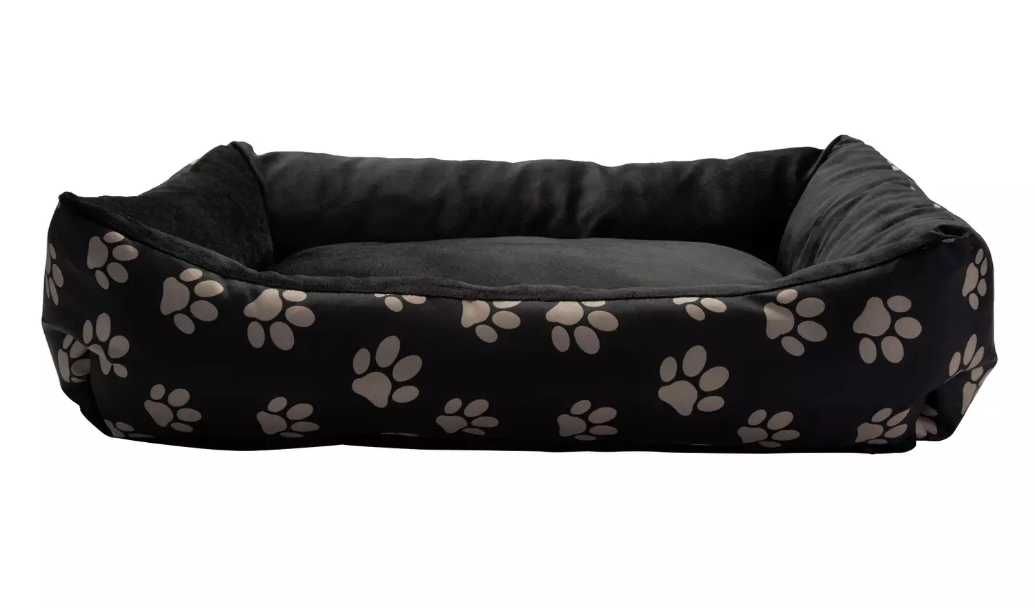 Paw Print Square Pet Bed - Medium