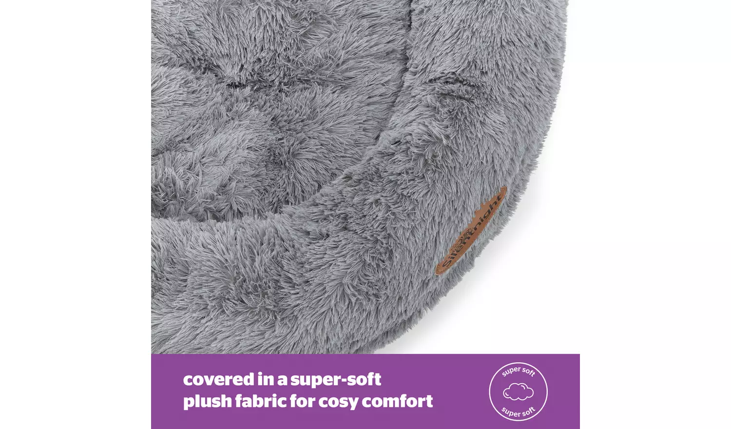 Silentnight Donut Pet Bed Grey - Medium