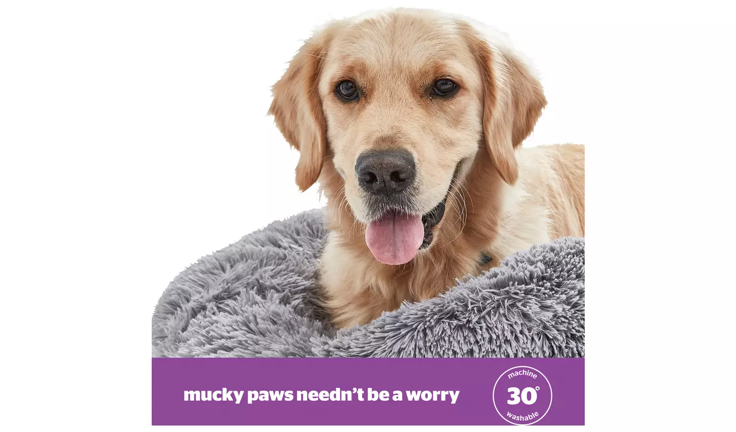 Silentnight Donut Pet Bed Grey - Medium