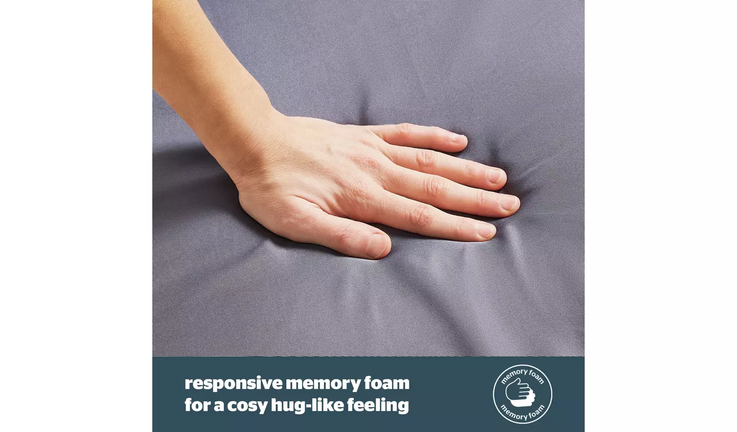 Silentnight Impress Memory Foam Pet Bed Grey - Medium