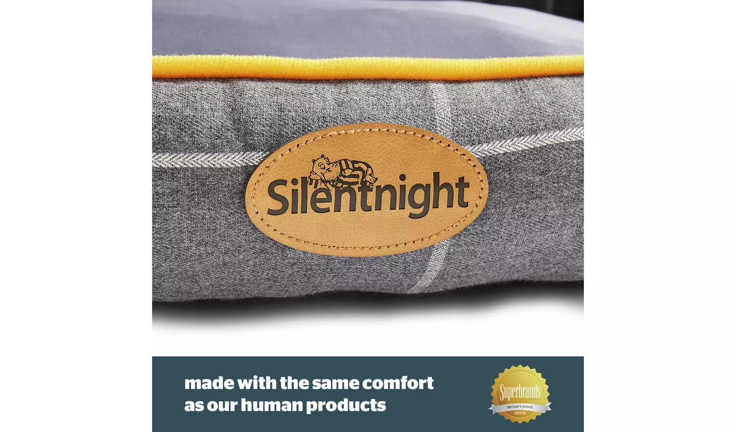 Silentnight Impress Memory Foam Pet Bed Grey - Medium