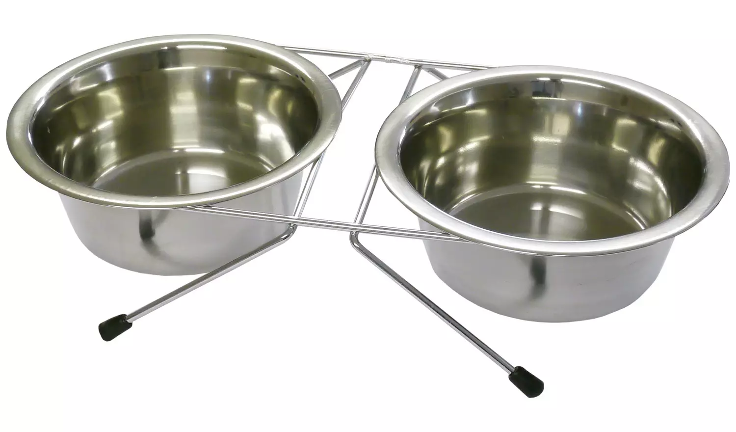 Rosewood Double Dog And Cat Plain Diner - Medium