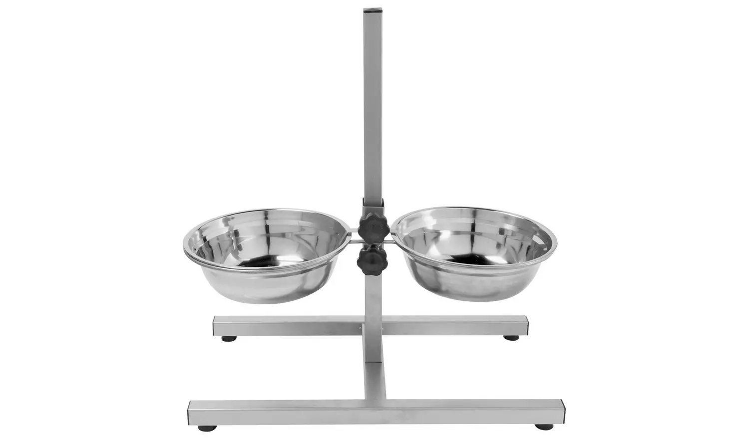 Stainless Steel Dual Dog Dining Set - Large