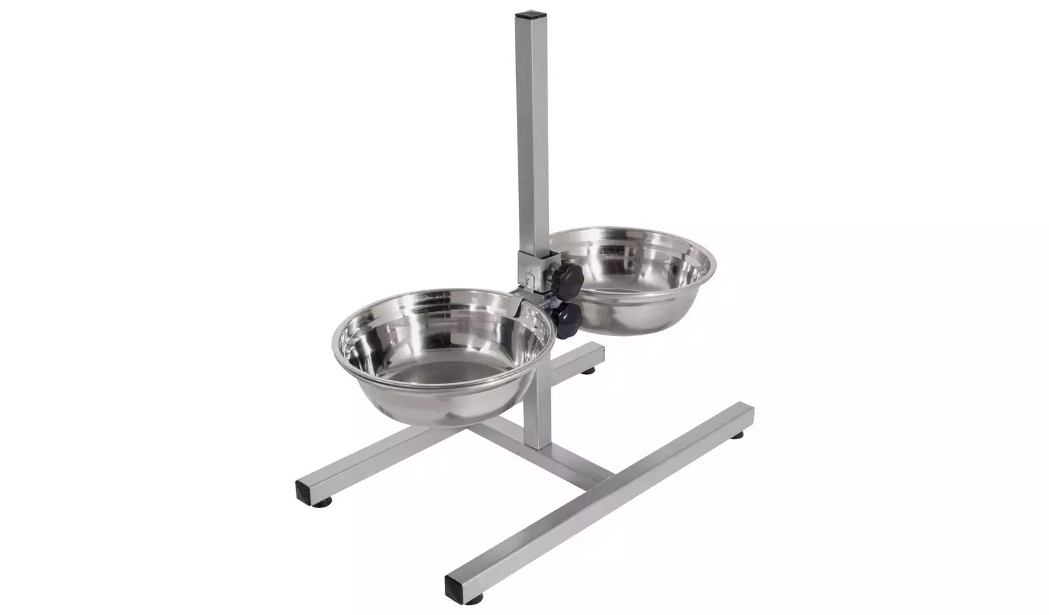 Stainless Steel Dual Dog Dining Set - Large