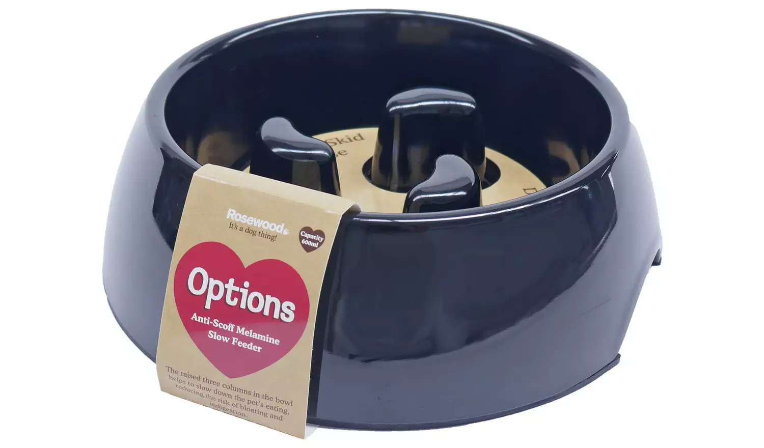 Rosewood Anti Scoff Slow Dog Feeder - Large