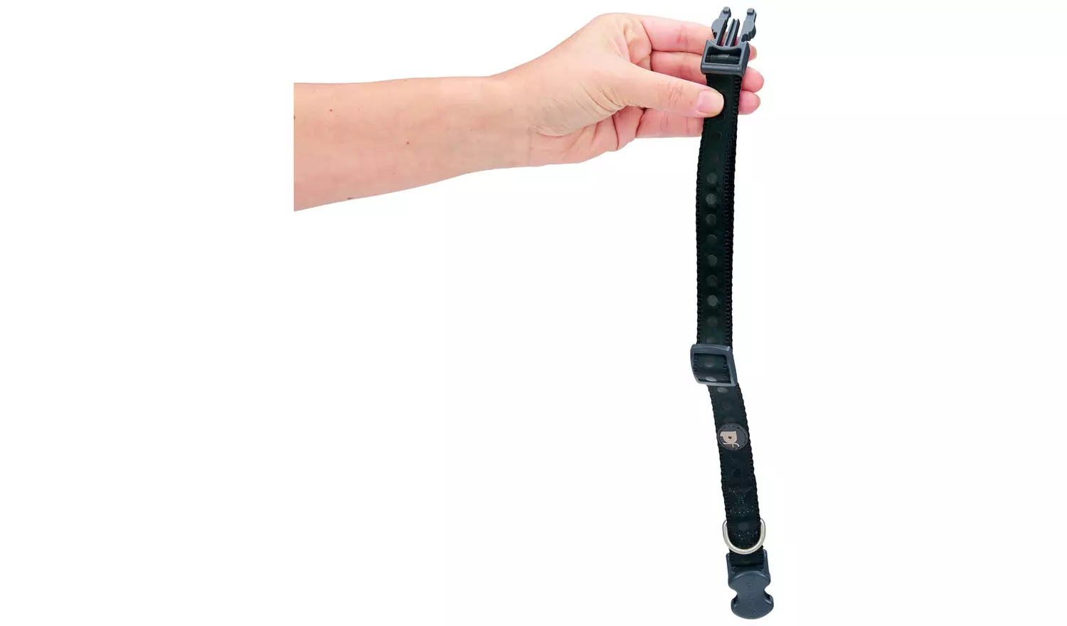 Petface Black Tonal Dots Pet Collar - Medium