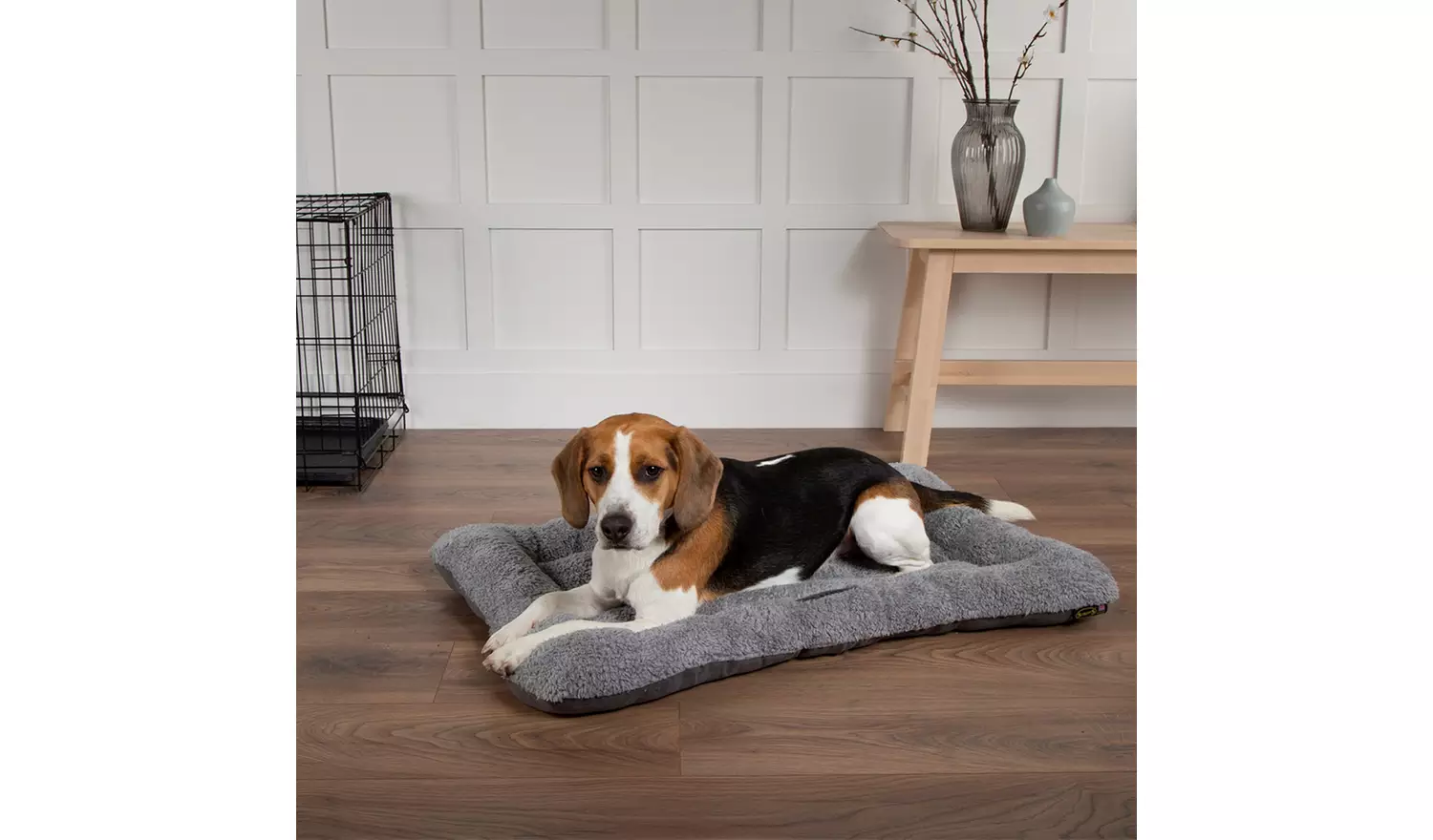 Scruffs Cosy Dog Grey Crate Mat - Medium