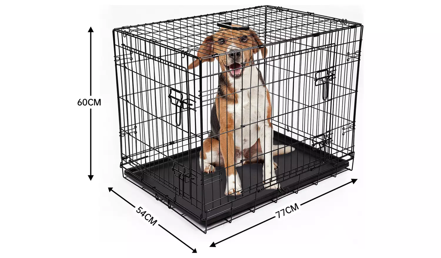 Double Door 30 inch Pet Cage - Medium
