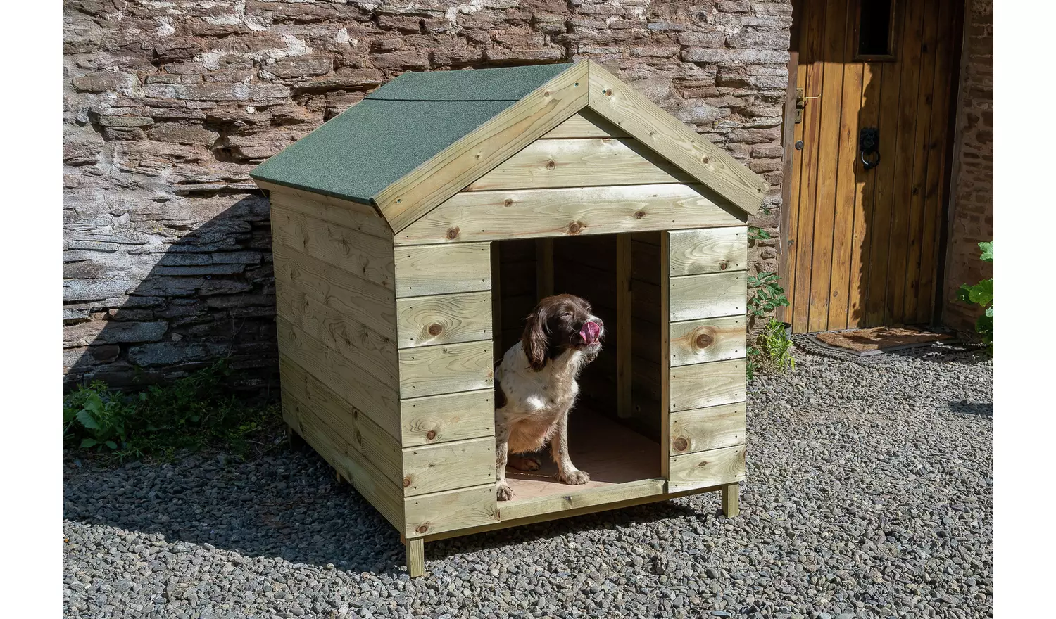 Forest Garden Wooden Dog Kennel