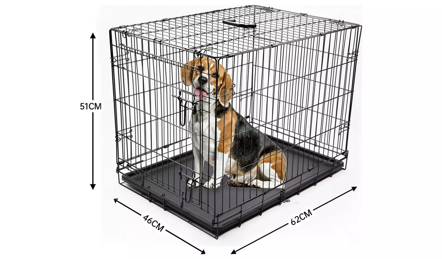 Single Door 30 inch Dog Cage - Medium