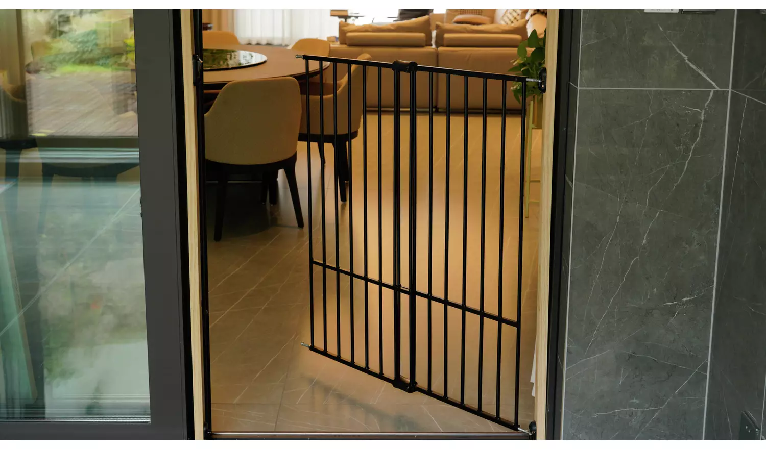 Extra Tall Extending Metal Pet Gate