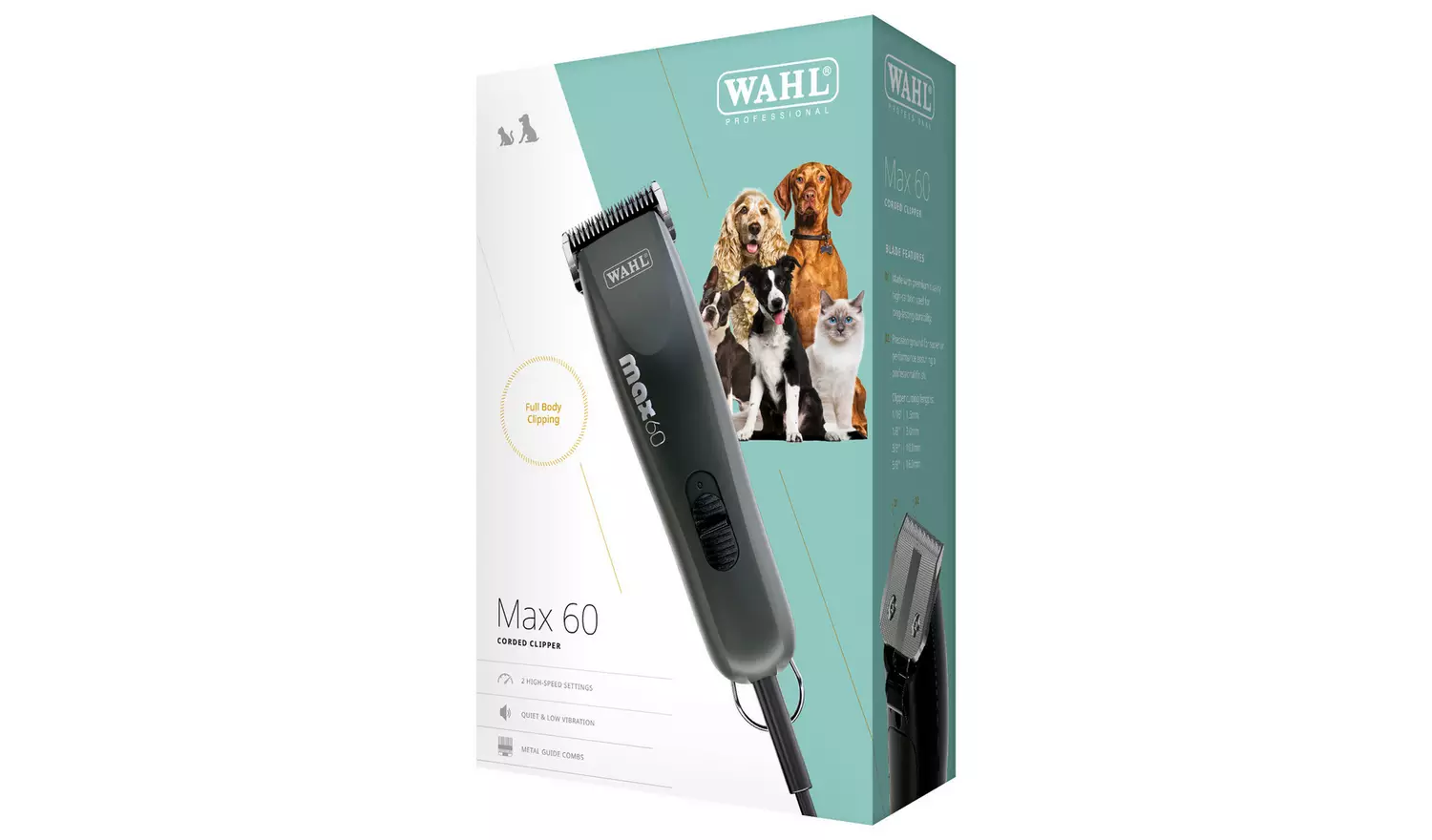 Wahl Max 60 Brushless DC Rotary Motor Dog Clipper Kit