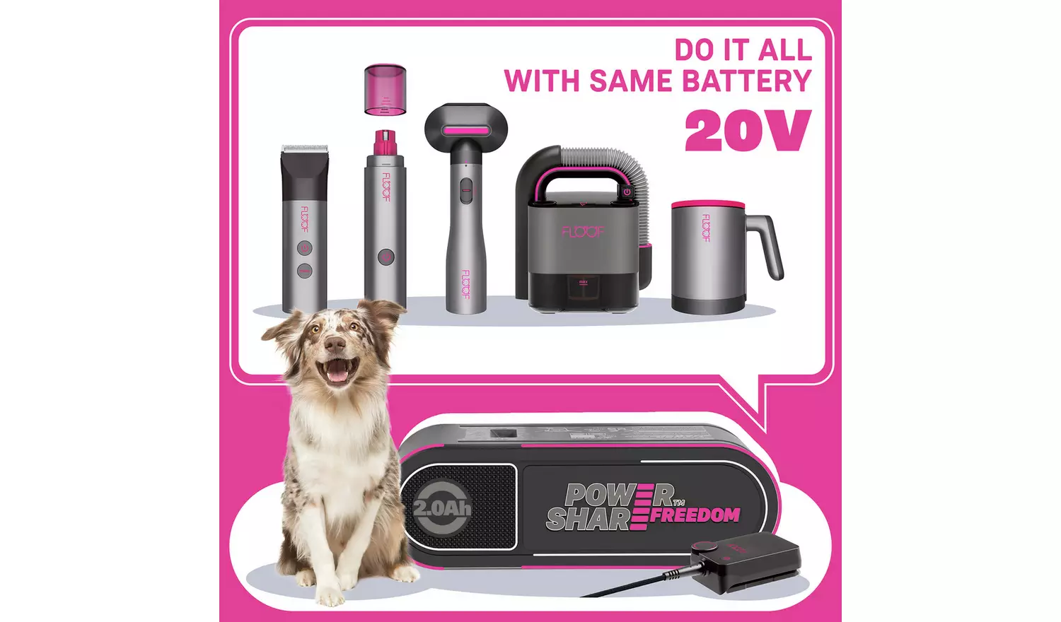 Floof 20V Cordless Pet Paw Washer