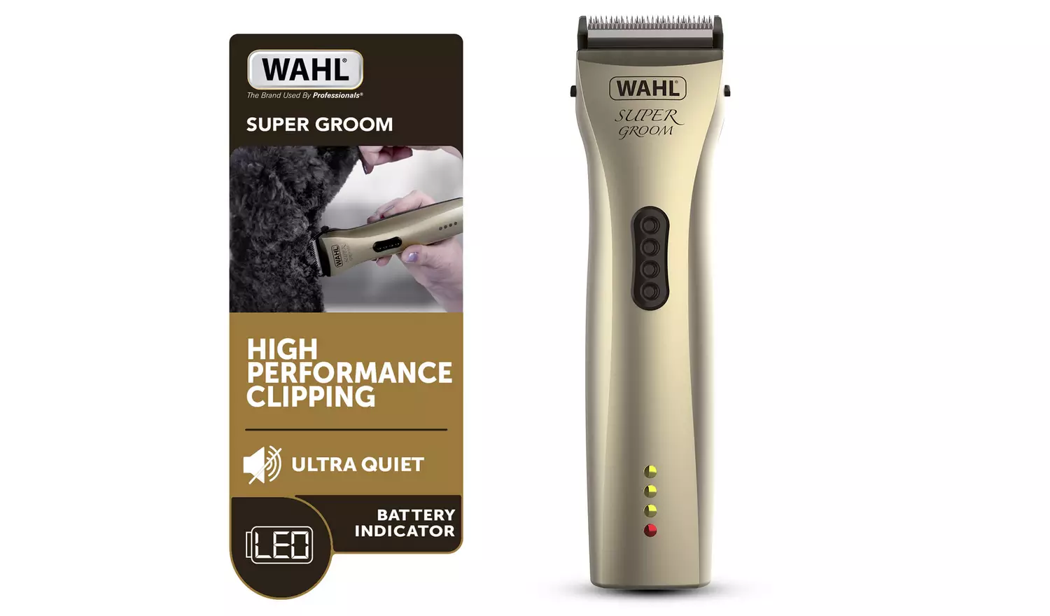 Wahl Super Groom Premium Rechargeable Dog Clipper Kit
