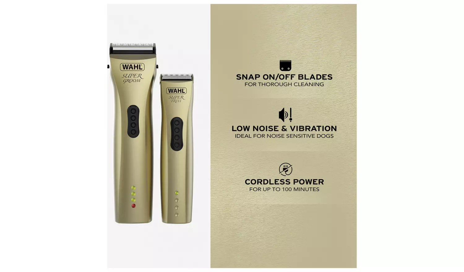 Wahl Super Groom Combi Cordless Dog Clipper & Trimmer Kit