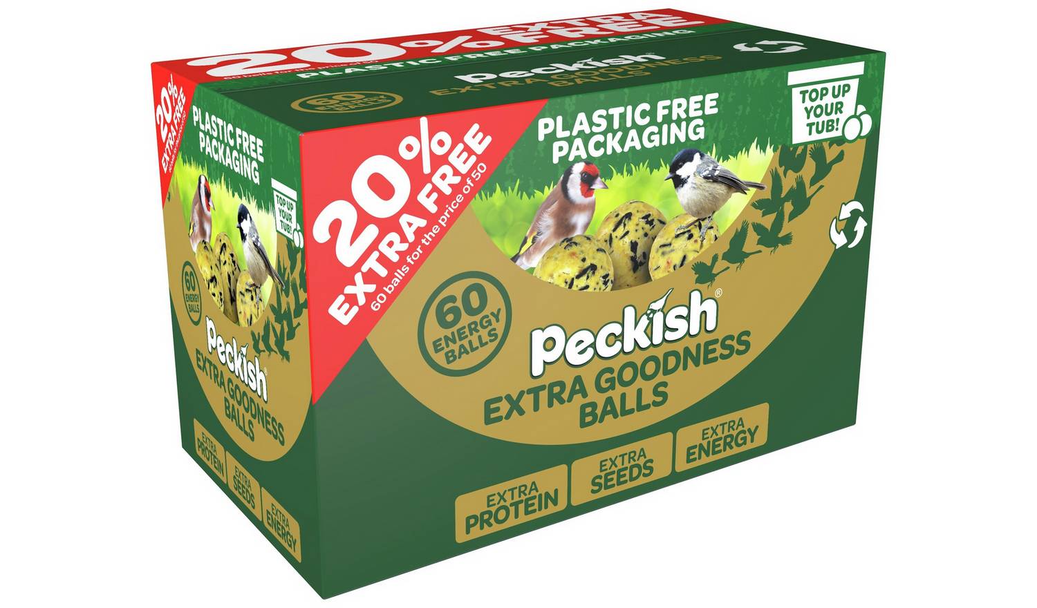 Peckish Extra Goodness Energy Balls 50 Tub