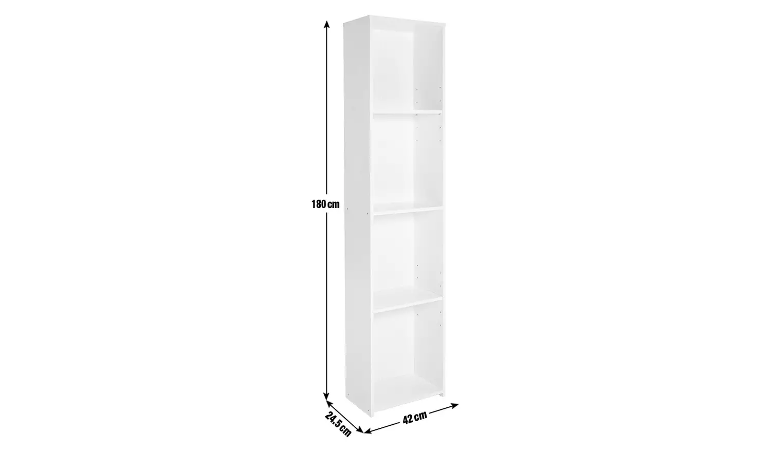 Argos Home Malibu Narrow Bookcase - Grey