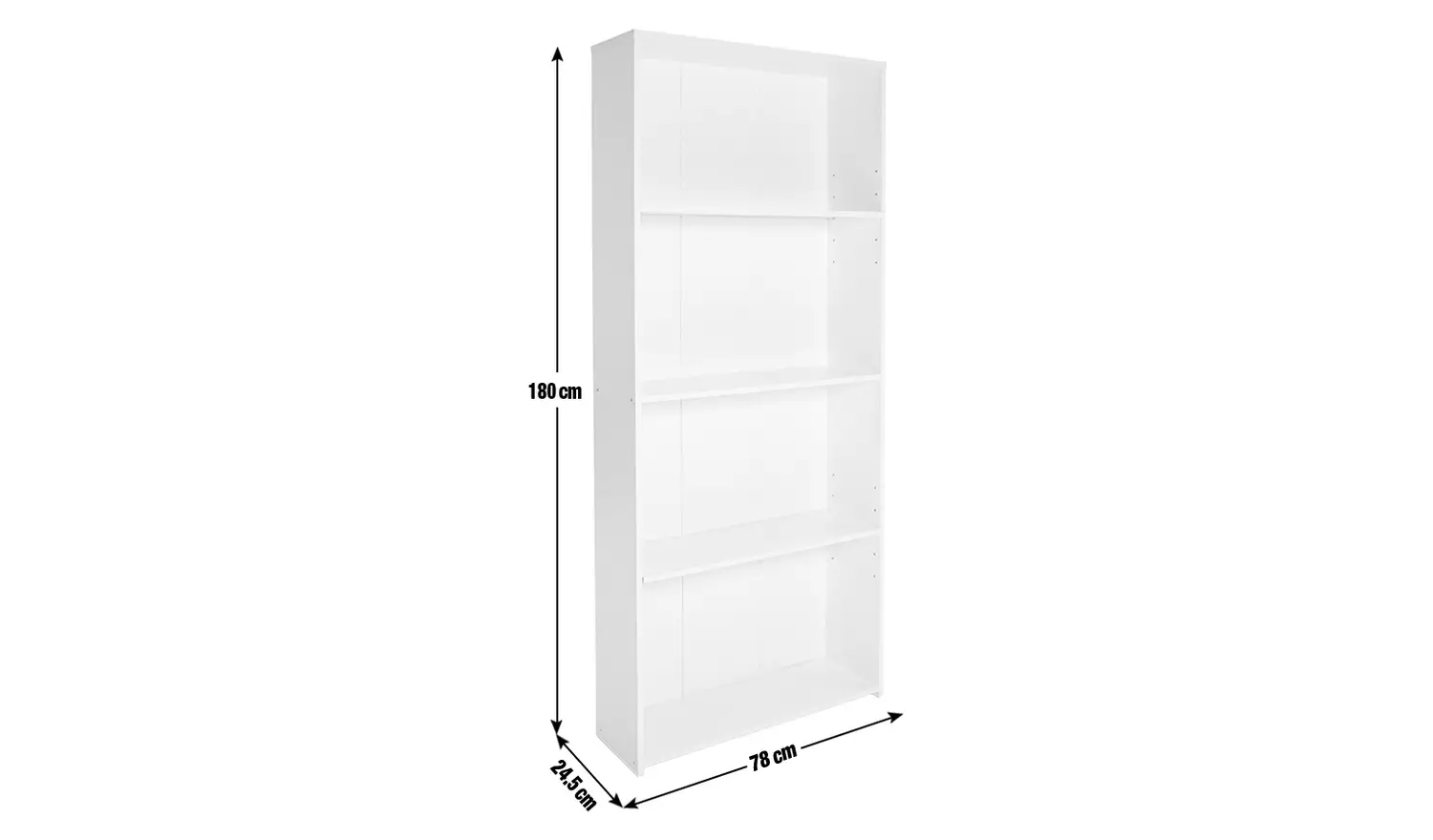 Argos Home Malibu Bookcase - White