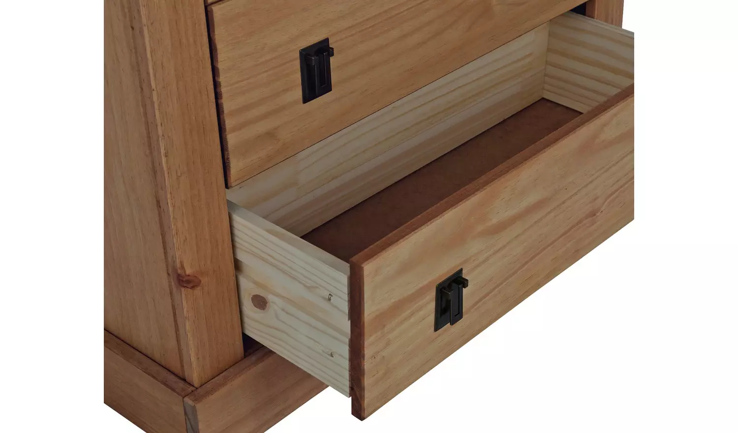 Argos Home Solid Pine 2 Drawer Bookcase