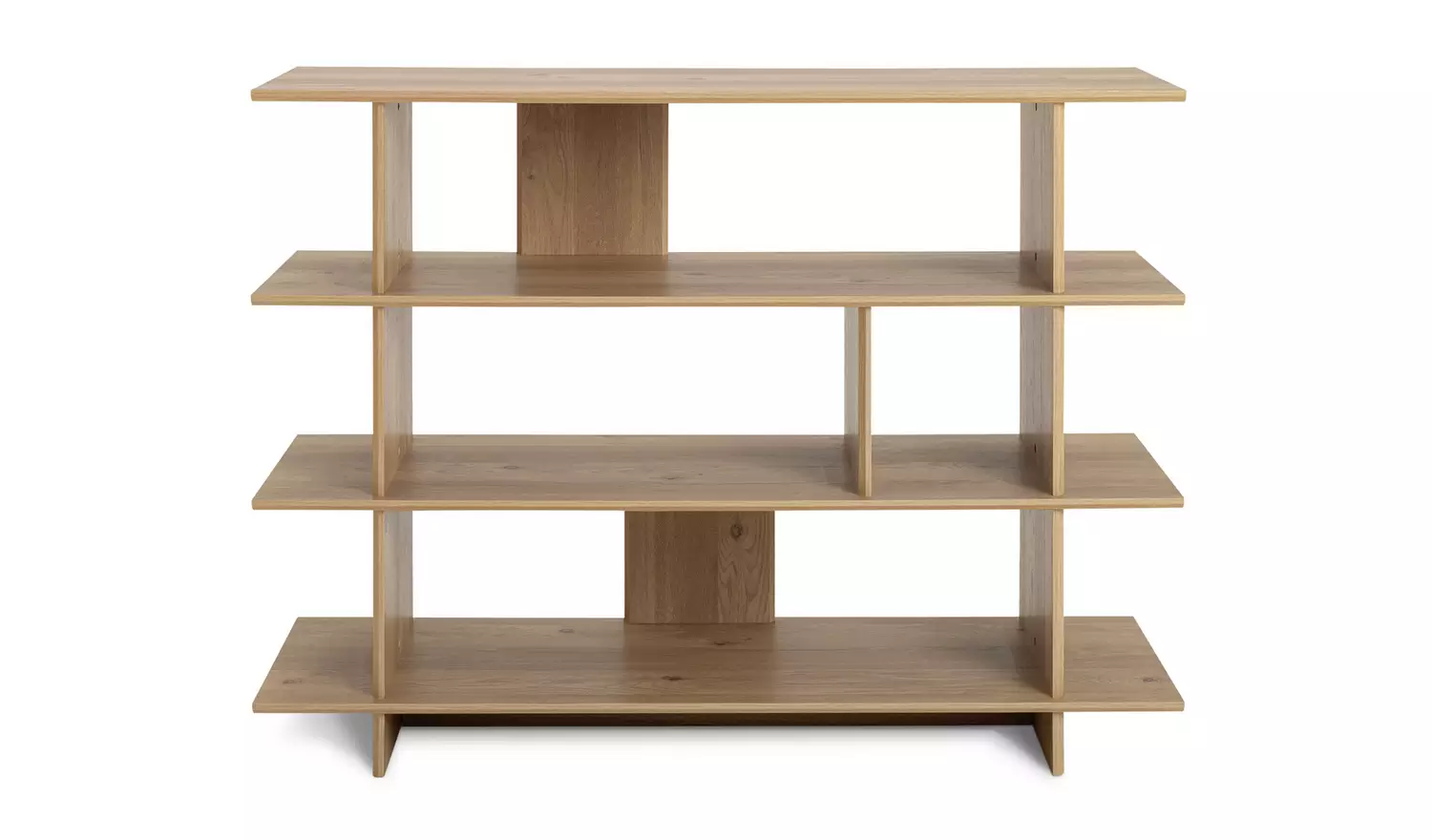 Habitat Raymond Wide Bookcase - Oak
