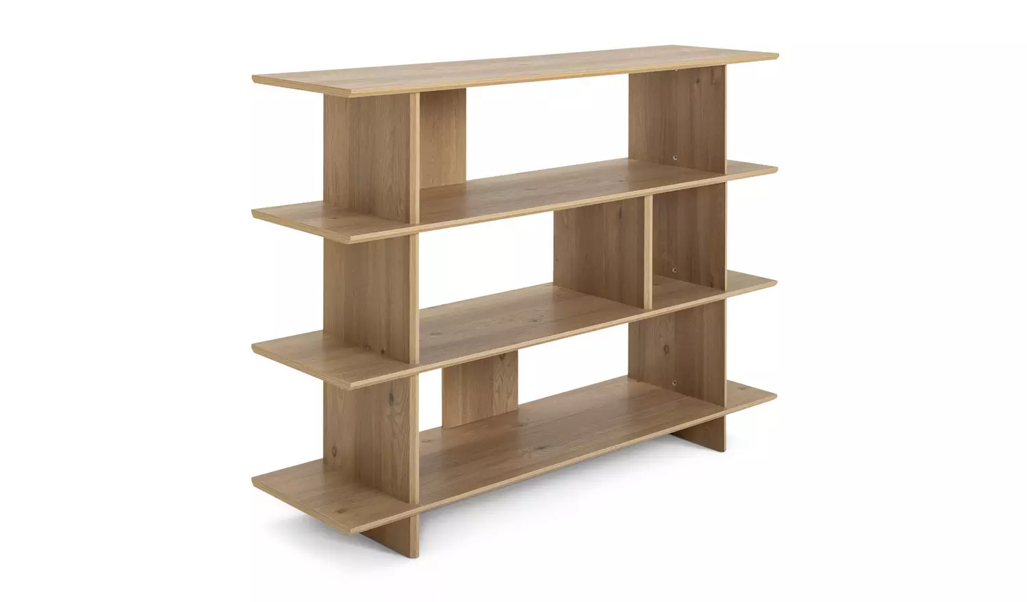Habitat Raymond Wide Bookcase - Oak