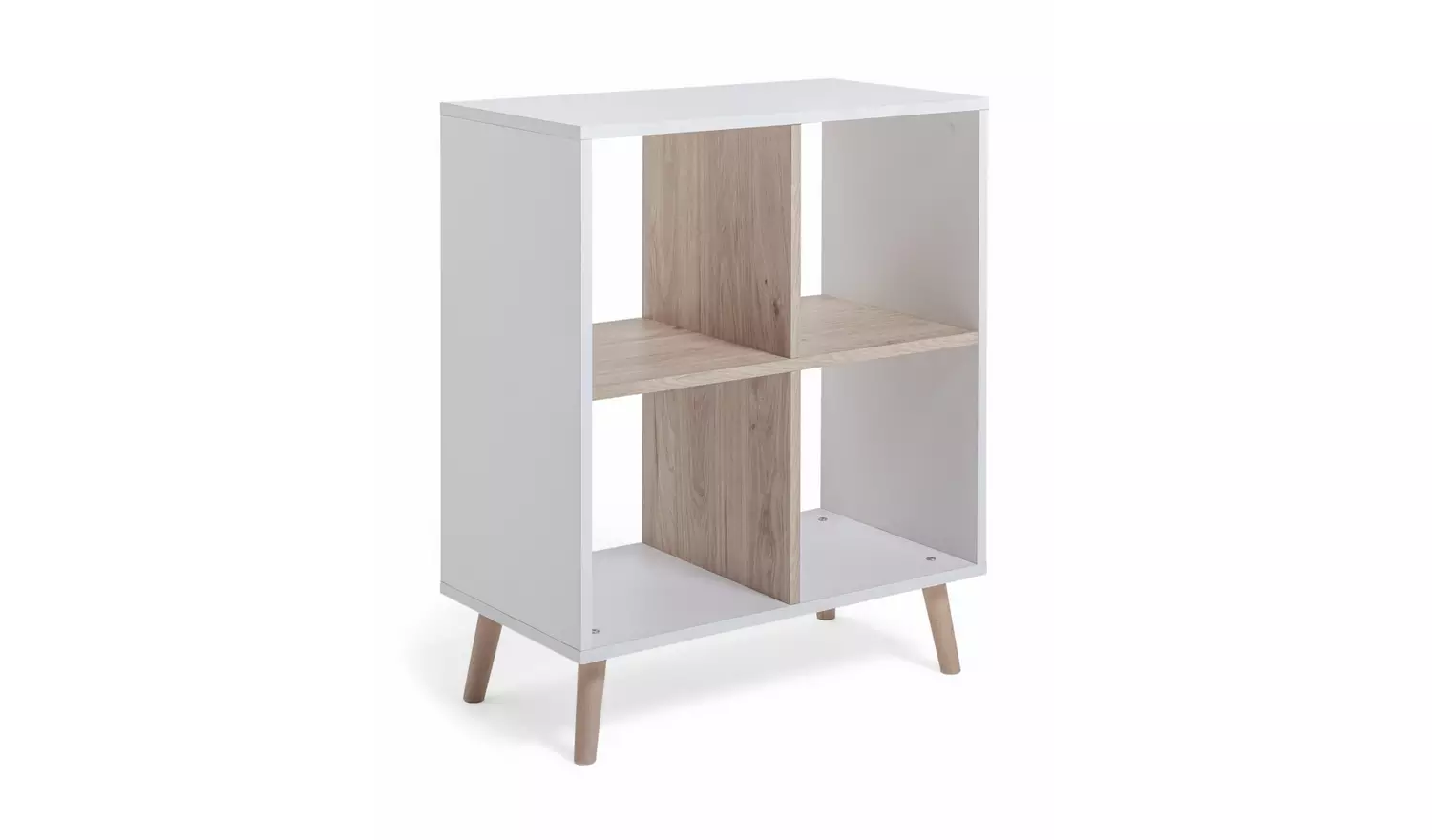 Habitat Skandi Deep Shelving Unit - White & Oak