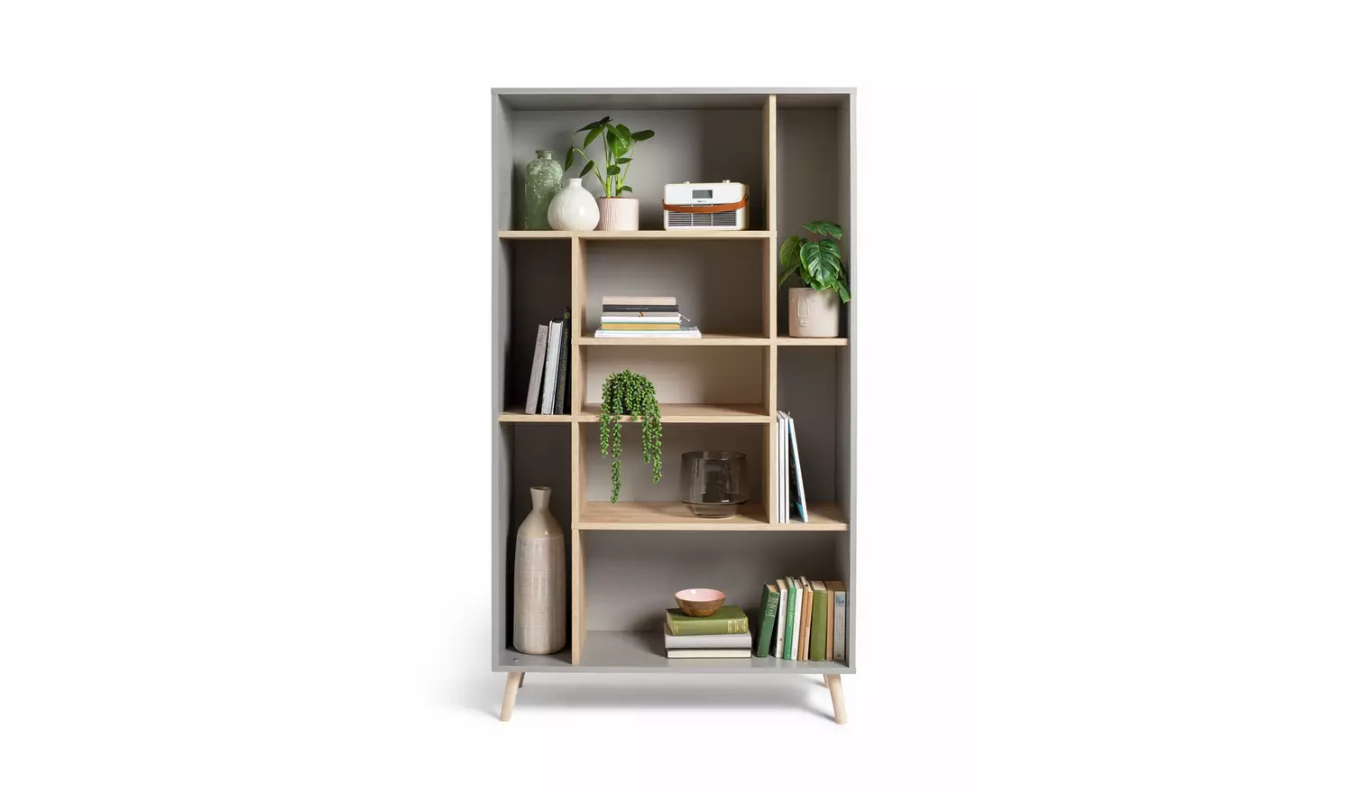 Habitat Skandi Wide Shelving Unit - Grey