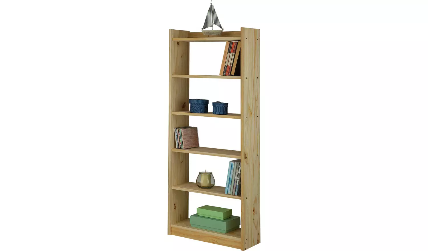Argos Home Narrow Shelving Unit - Pine