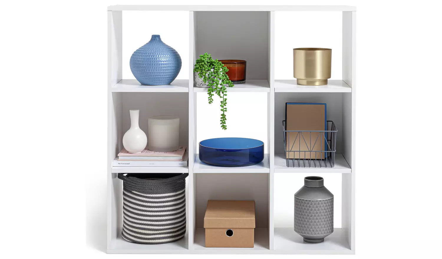 Argos Home Squares 9 Cube Storage Unit - White