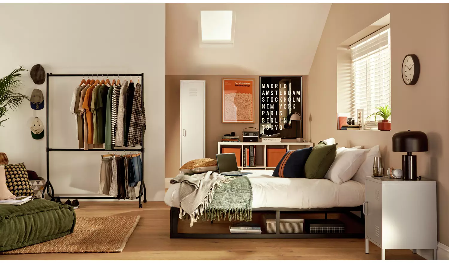 Habitat Tall 1 Door 4 Shelf Locker - Mustard