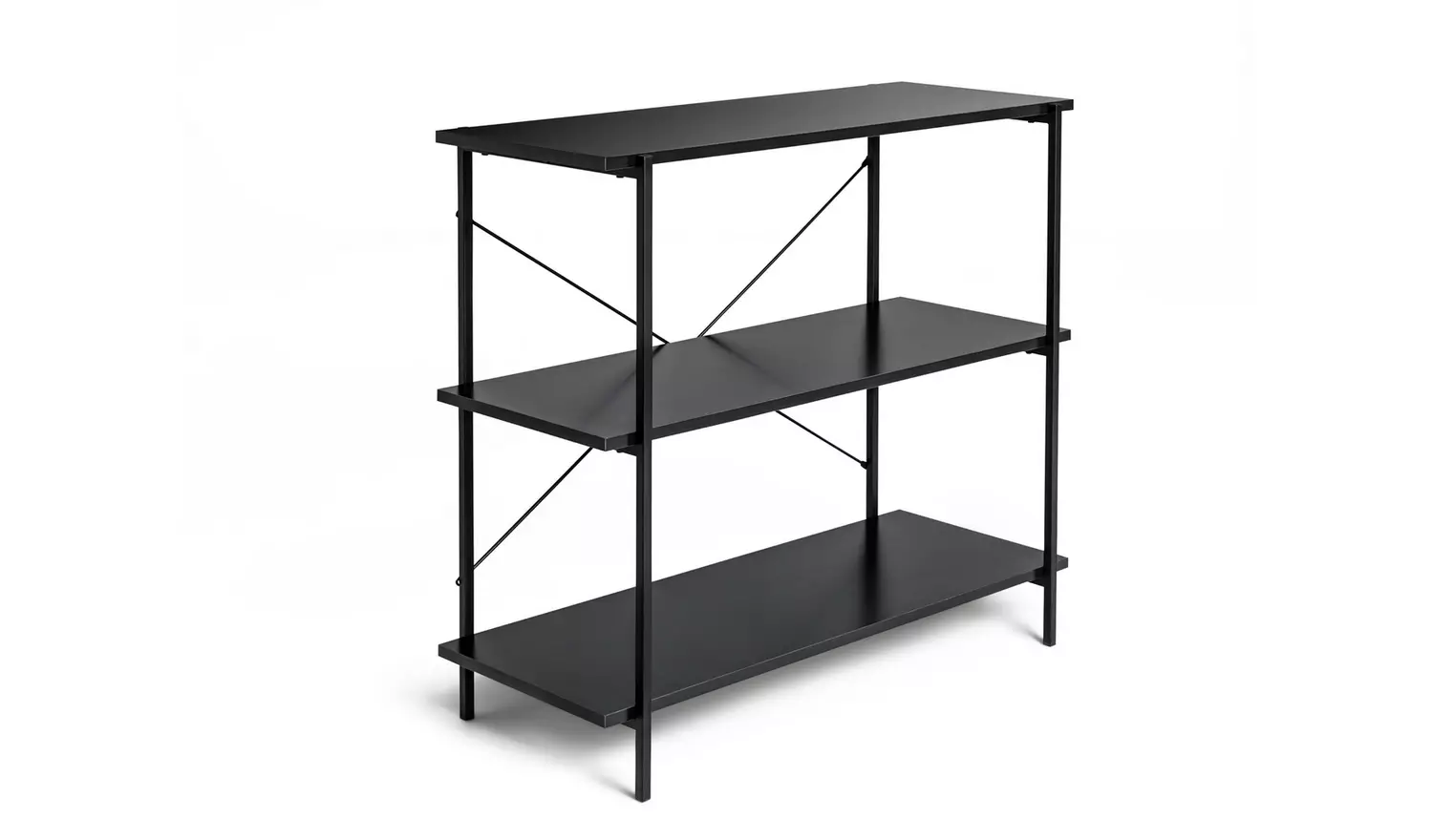 Habitat Huckley 3 Tier Steel Shelving Unit- Black