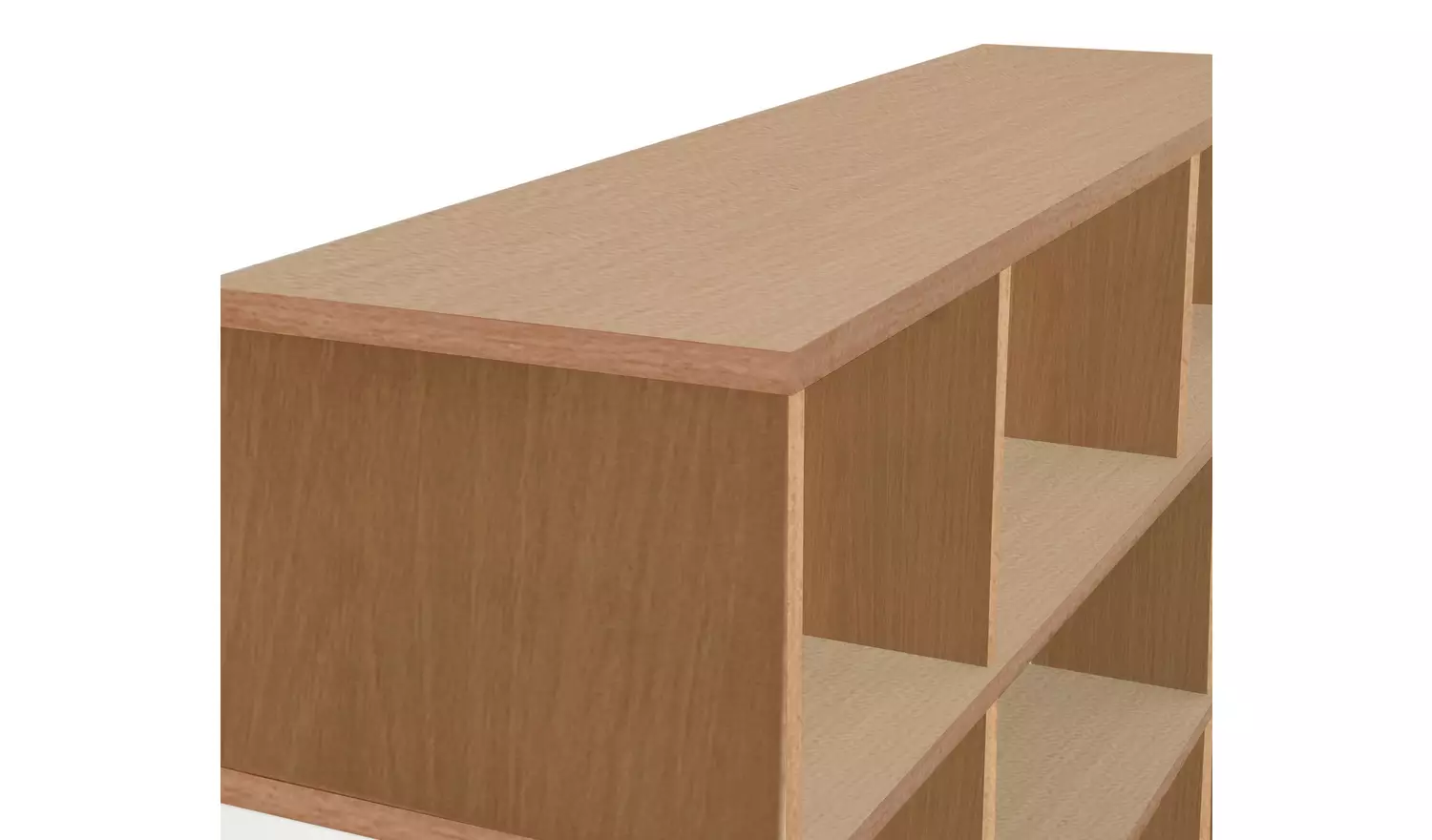 Argos Home Cube Wide Shelving Unit - Oak Effect