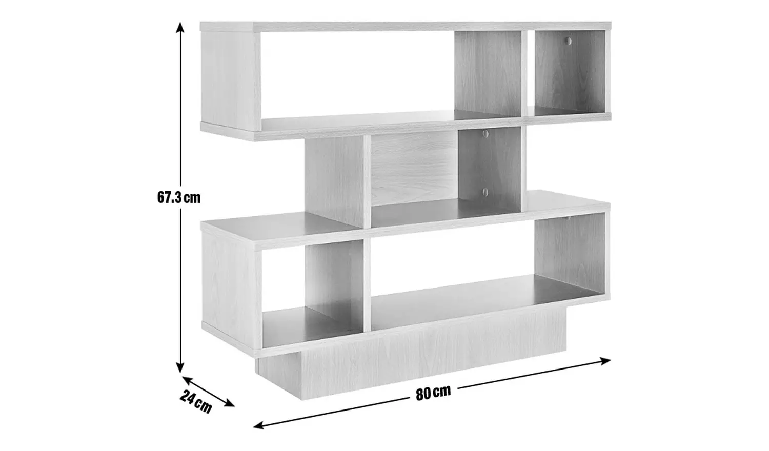 Argos Home Cubes Short Shallow Shelving Unit - White