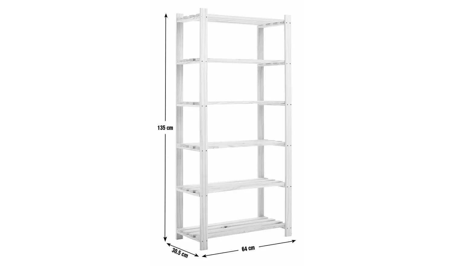 Argos Home Karee 6 Tier Shelving Unit - Natural