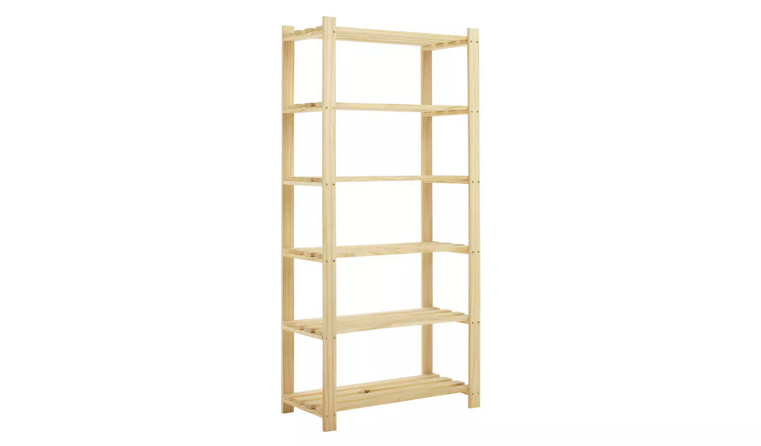Argos Home Karee 6 Tier Shelving Unit - Natural