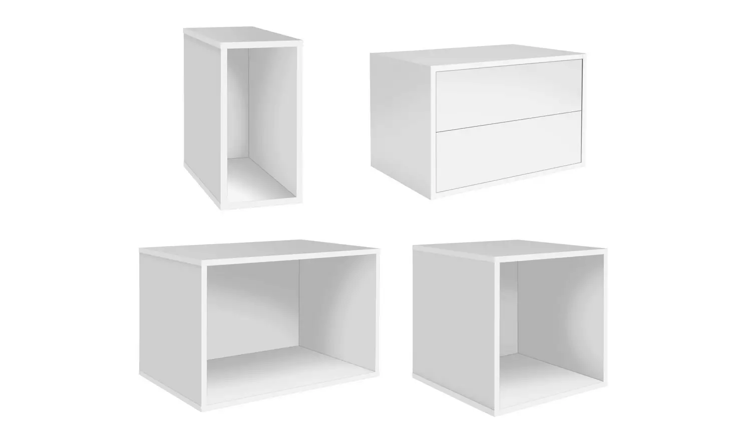 Habitat Rubrics Modular Large Bookcase - White