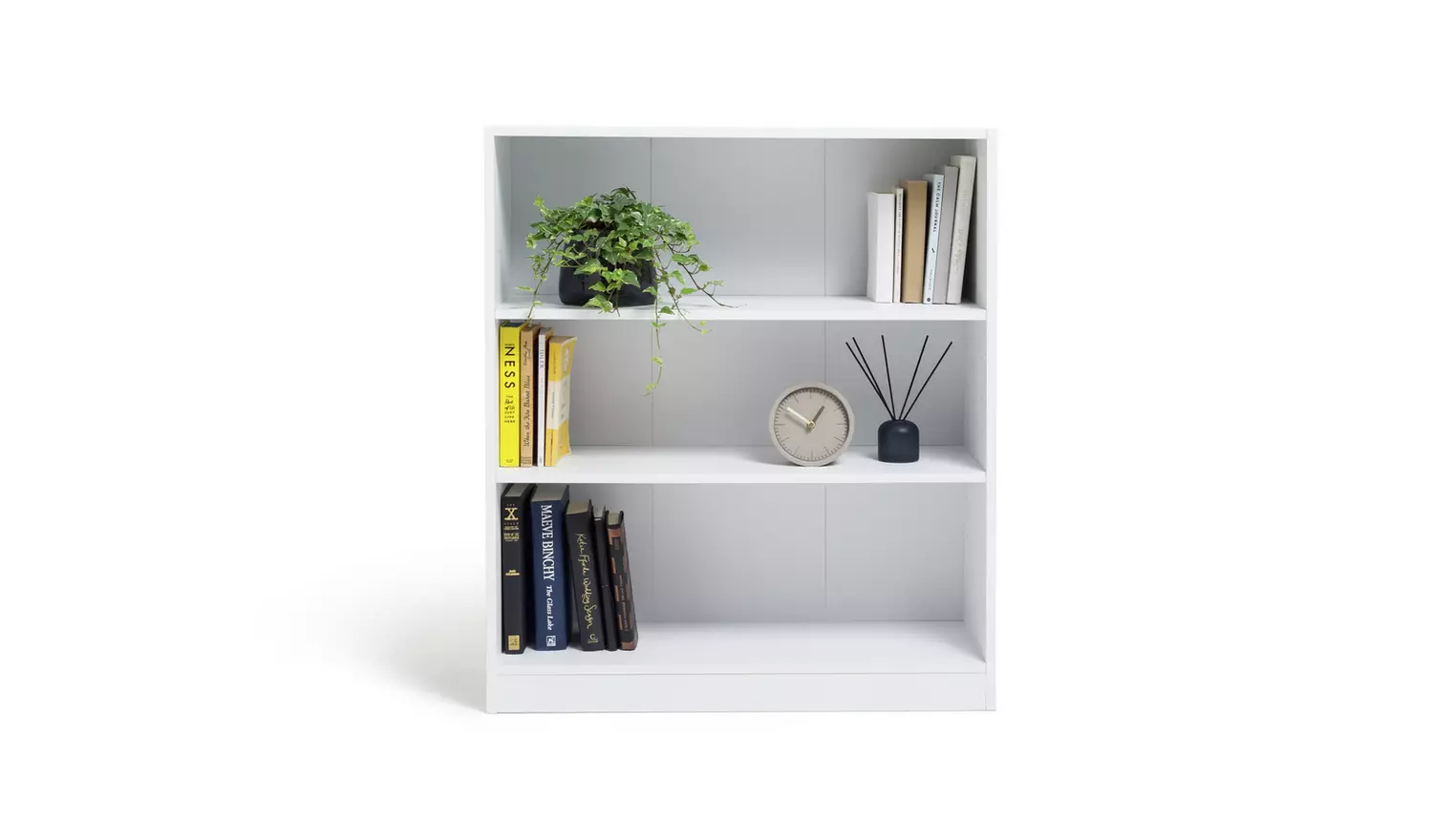 Argos Home Maine Short Bookcase - White