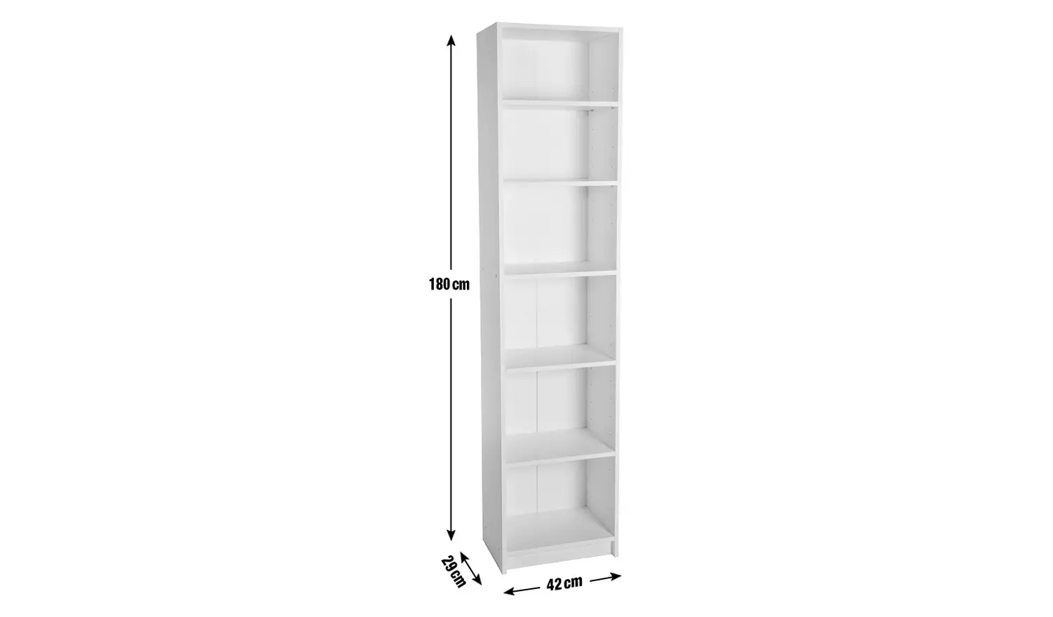 Argos Home Maine Narrow Bookcase - Black