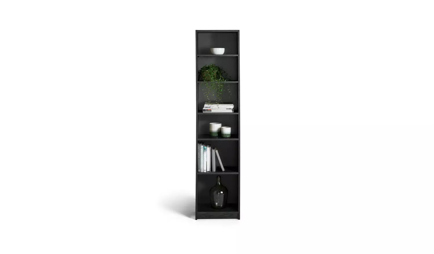 Argos Home Maine Narrow Bookcase - Black