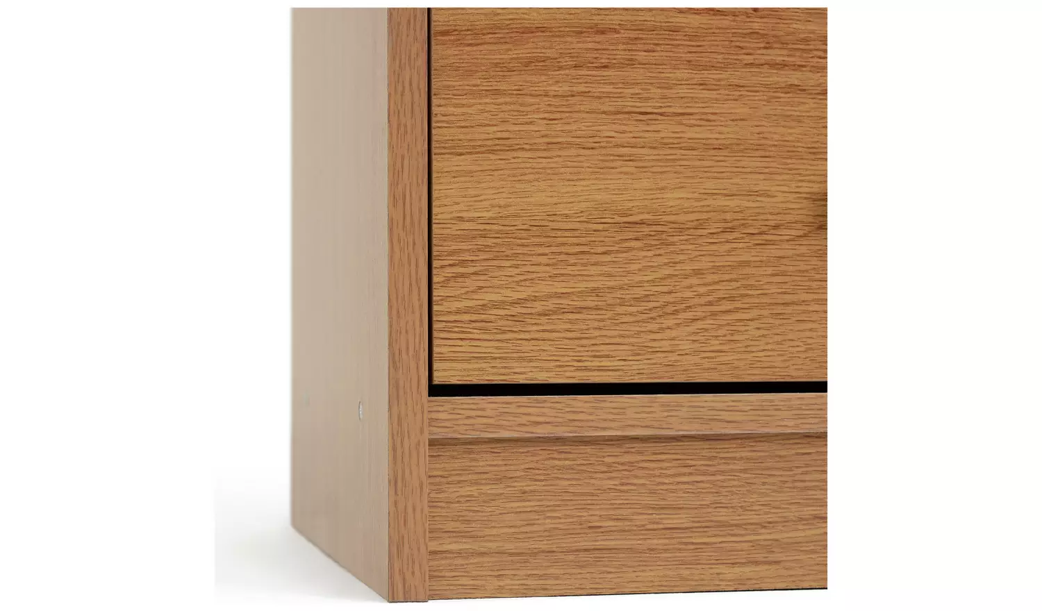 Argos Home Maine 2 Drawer Bookcase -Oak Effect