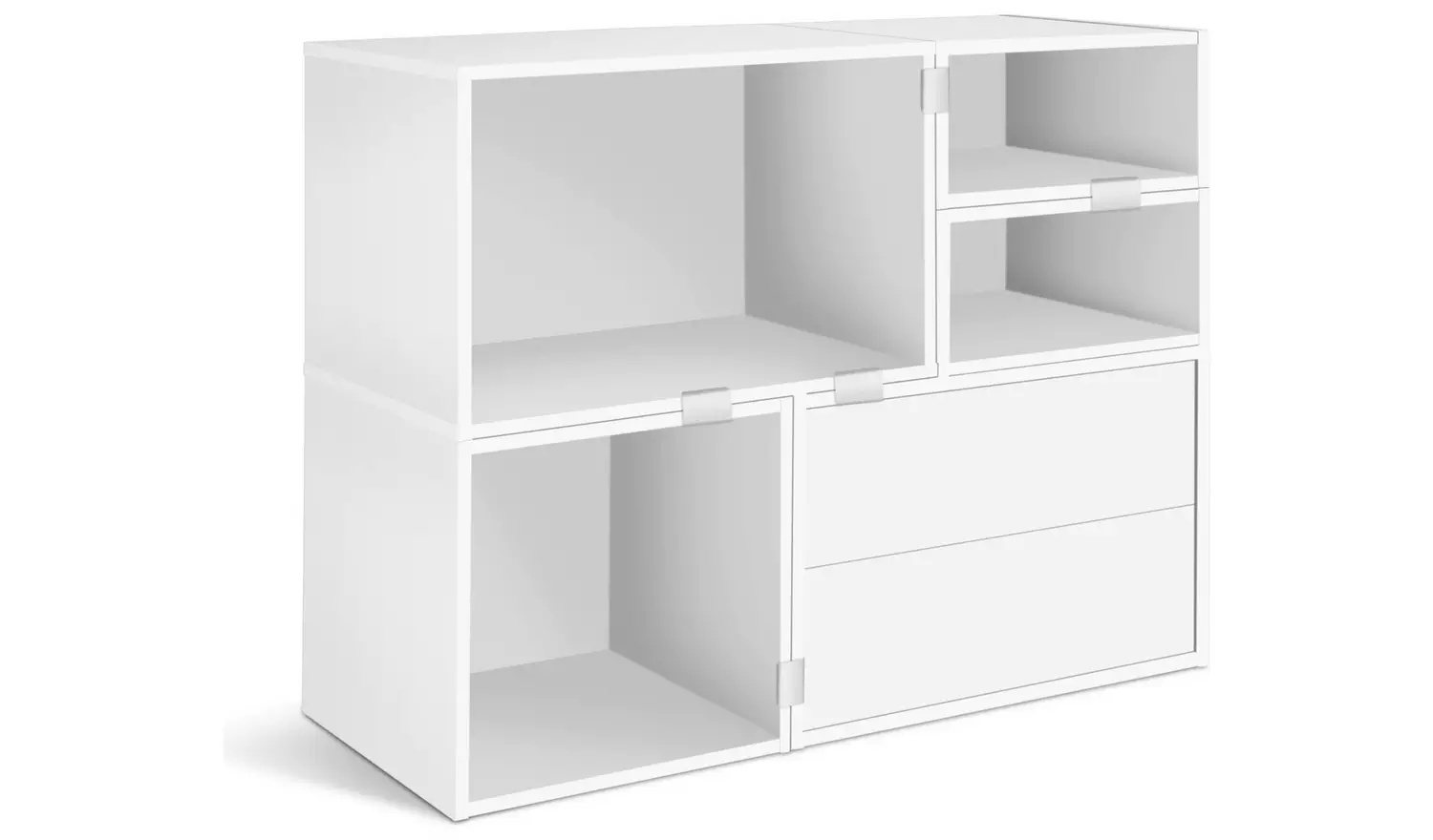 Habitat Rubrics Modular Wide Bookcase - White
