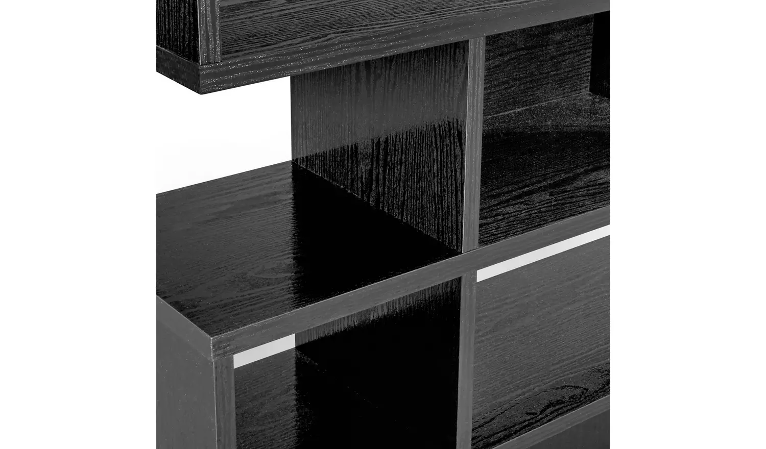 Argos Home Cubes Short Shallow Shelving Unit - Black