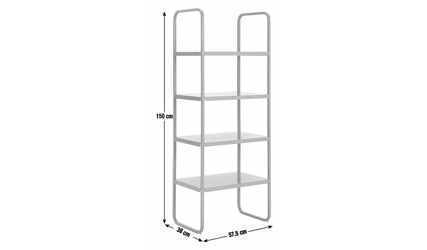 Habitat Lorelei Narrow Bookcase - Black