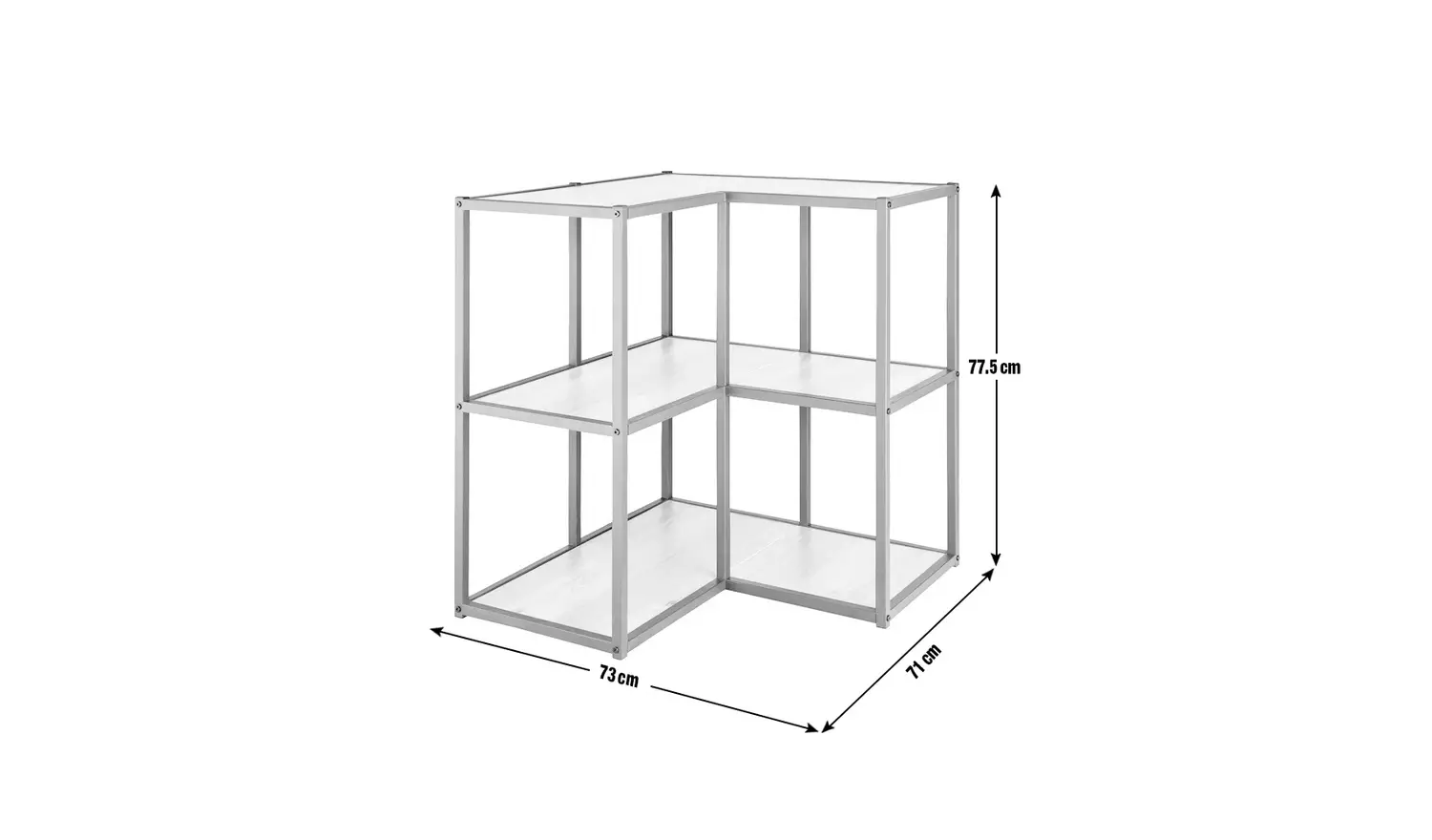 Argos Home Loft Living Short Corner Shelving Unit- Light Oak