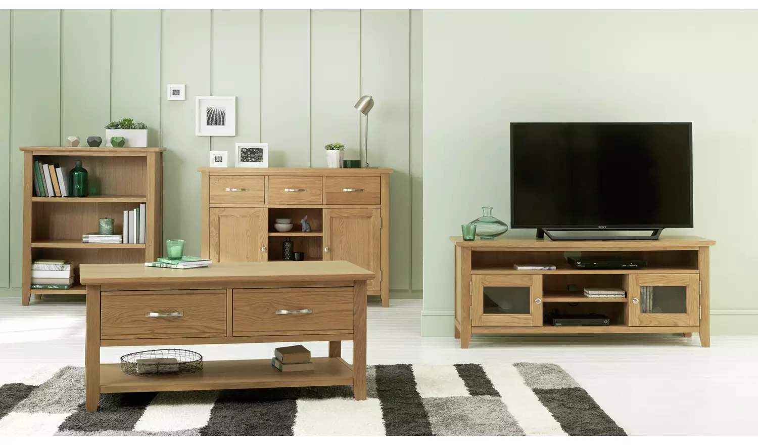 Argos Home Islington Short Bookcase - Oak