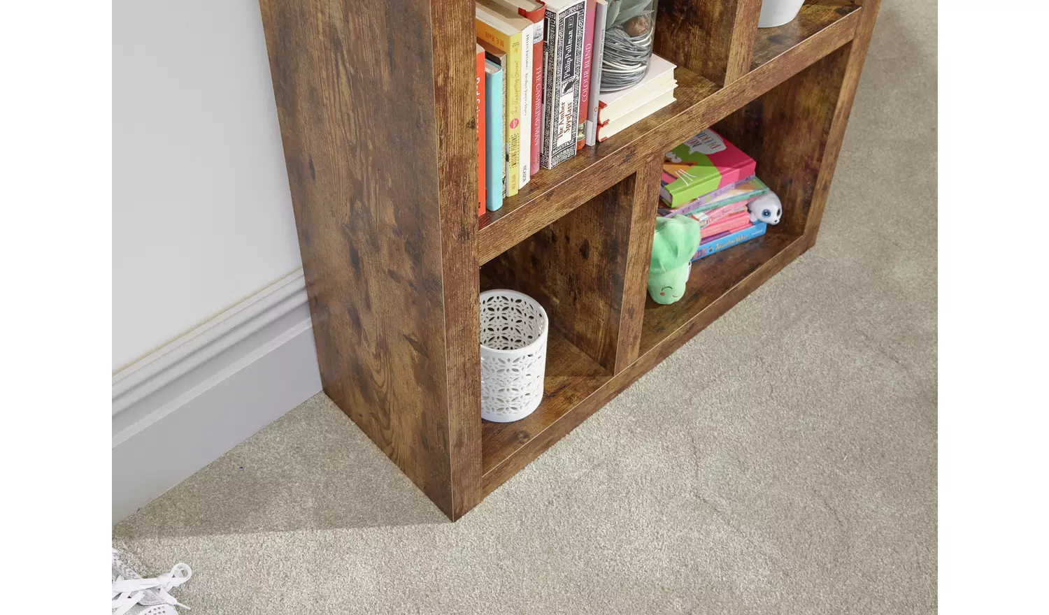 GFW Jakarta Wood Shelving Unit - Dark Wood