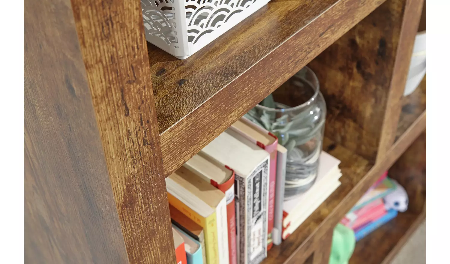 GFW Jakarta Wood Shelving Unit - Dark Wood